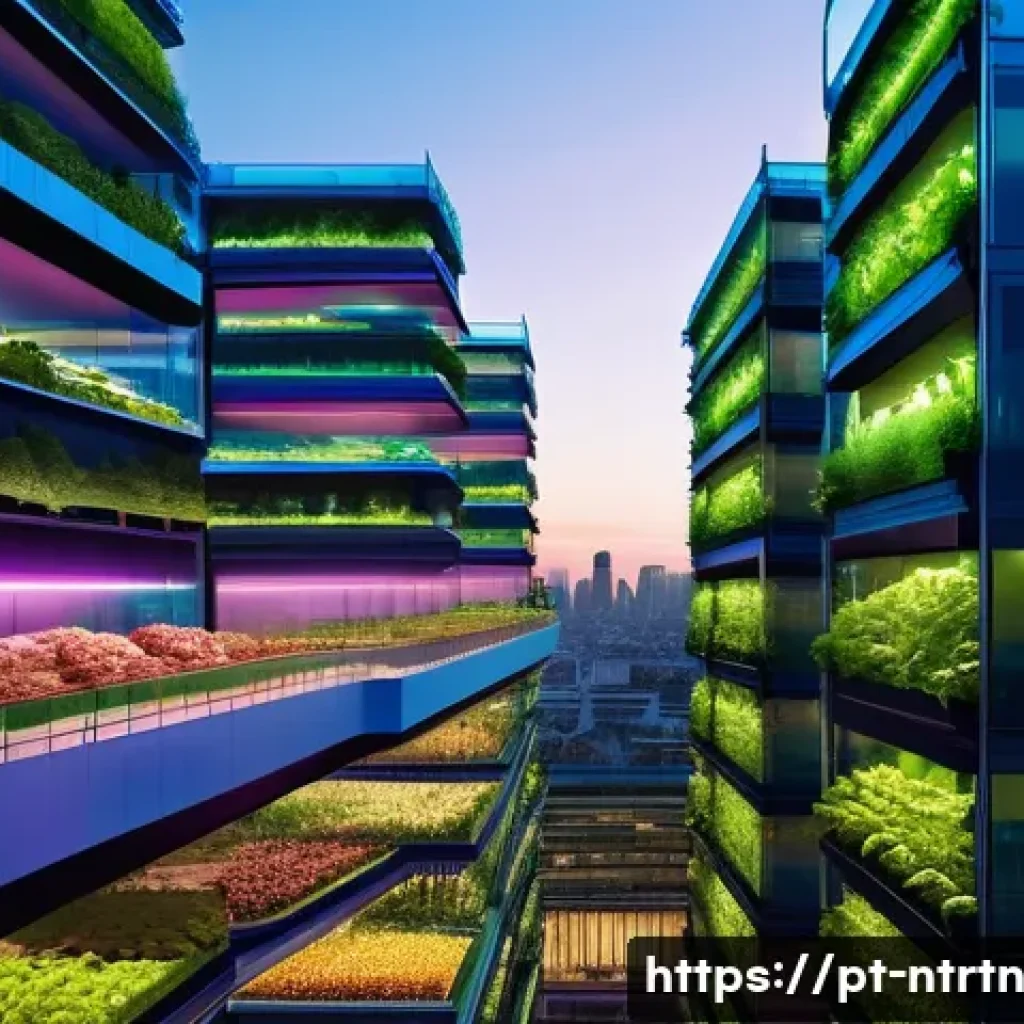 수직 농업의 경제적 가능성 - **Urban Oasis: Futuristic Vertical Farm Integrated into a Cityscape**
"A stunning aerial view of...